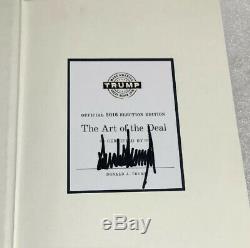 SIGNED The Art of the Deal by President Donald J. Trump 2016 Election Edition
