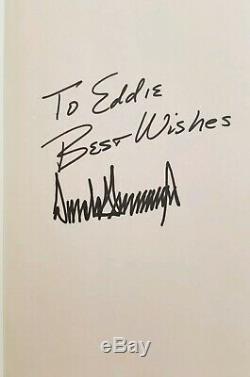 SIGNED To Eddie 1st Edit Autograph President DONALD TRUMP THINK LIKE BILLIONAIRE