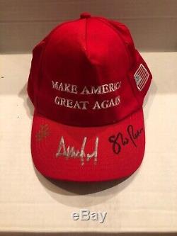 Signed Autograph Maga Hat Donald Trump Ivanka And Mike Pence