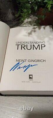 Signed Autographed Copy Understanding Trump By Newt Gingrich