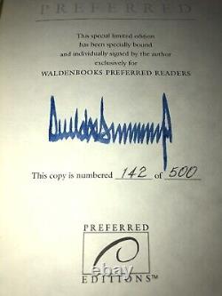 Signed, Autographed, Numbered Number 142 President DONALD TRUMP SURVIVING AT TOP