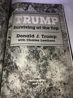 Signed, Autographed, Numbered Number 142 President DONALD TRUMP SURVIVING AT TOP