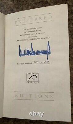 Signed, Autographed, Numbered Number 190 President DONALD TRUMP SURVIVING AT TOP