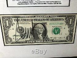 Signed Donald Trump $1 Bill, 1990 Playboy Magazine, Washington Post Photograph