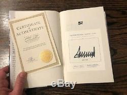 Signed Donald Trump Book CRIPPLED AMERICA Ltd. Ed. MINT CONDITION