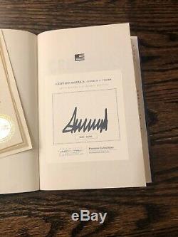 Signed Donald Trump Book CRIPPLED AMERICA Ltd. Ed. MINT CONDITION