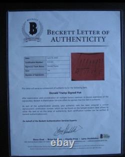 Signed Donald Trump MAGA Hat BAS Authentic Auto LOA/ COA Hillary For Prison 2016