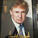 Signed Donald Trump With Gold Authentic Real Autographed Photo Not A Reprint