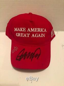 Signed Ivanka And Donald Trump Potus President Maga Hat Authentic Autographs