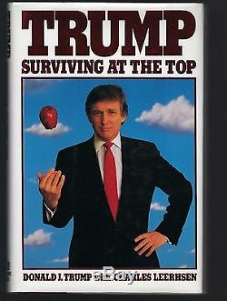 Signed President Donald TRUMP SURVIVING AT THE TOP COA Full signature 1 Edition