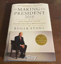 Signed Roger Stone Alex Jones The Making of the President 2016 Donald Trump COA