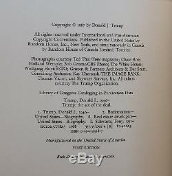 Signed TRUE First Edition Donald Trump Art of thr Deal 1st 1st1987 Signed
