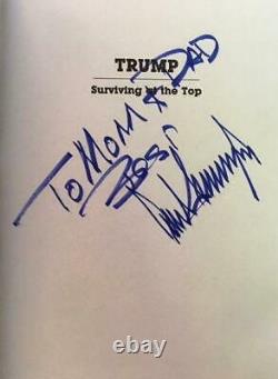 Signed To Trump Parents Family DONALD TRUMP SURVIVING AT TOP President AUTOGRAPH