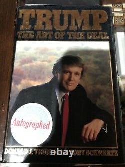 Signed to Tom Authentic Art Of Deal President Donald Trump Doubleday Bookshops