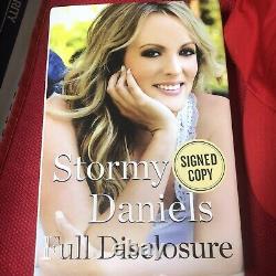 Stormy Daniel's Lot Book & MAGA Hat Signed COA Full Disclosure Horny Autographed