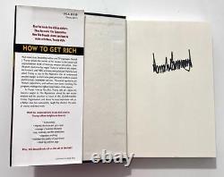 TRUMP SIGNED COPY OF HIS 2004 BOOK HOW TO GET RICH POTUS45 mikesartifacts