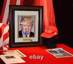 TRUMP Signed President Autograph, COA UACC PSA/DNA Guaranteed, FRAME, HAT. News