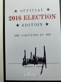 TRUMP THE ART OF THE DEAL Election Edition Book by Donald Trump, Auto Signed