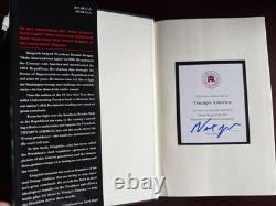 TRUMP The ART OF THE DEAL 1st FIRST EDITION + Trump's America SIGNED by Gingrich