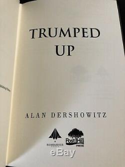 TRUMPED UP Alan Dershowitz SIGNED Copy Donald Trump Election Democrat Republi