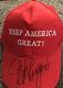 Ted Nugent Signed Autographed Hat Keep America Great Donald Trump Rock Hof