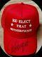 Ted Nugent Signed Donald Trump Campaign Hat Re-elect That Motherfcker