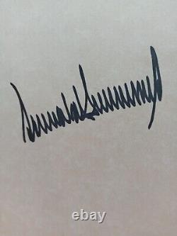 The Art of the Comeback Autographed Donald Trump