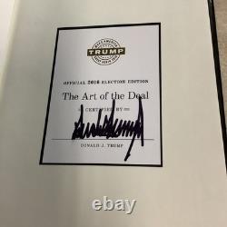 The Art of the Deal Donald Trump Signed Autographed Hardcover Book