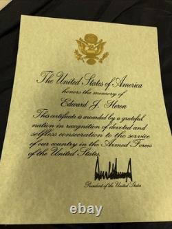 The United States Of America Honors The Memory Signed Letter Donald Trump