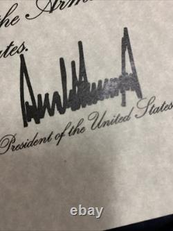 The United States Of America Honors The Memory Signed Letter Donald Trump