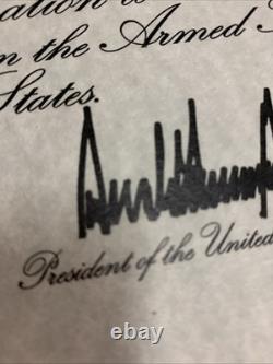 The United States Of America Honors The Memory Signed Letter Donald Trump