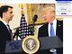 Tom Cotton With President Donald Trump Signed Autograph 8x10 Photo Psa/dna Coa