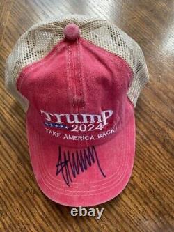 Trump 2024 Take America Back! Signed Baseball Hat