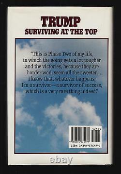 Trump Surviving At The Top (1990) Donald J. Trump, Signed'to Ed', 1st Edition