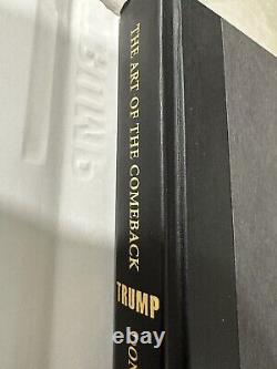 Trump The Art Of The Comeback By Donald J. Trump SIGNED & Inscribed 1st Edition