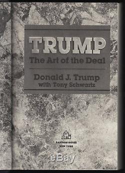 Trump The Art Of The Deal (1987) Donald J. Trump Signed To Eileen 1st Edition