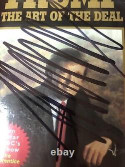 Trump The Art Of The Deal Book Signed On Cover Genuine COA Finance Advice