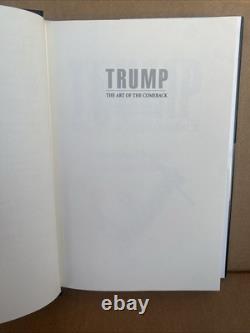 Trump The Art of the Comeback by Donald J. Trump (1997, Hardcover) SIGNED