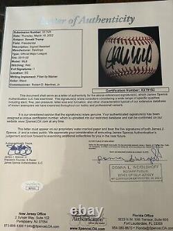 Trump's COMBO hand signed Hat and Hand signed Baseball! Both PSA DNA