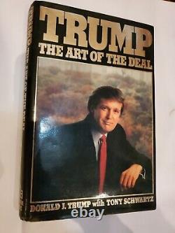 Trump the Art of the Deal by Tony Schwartz and Donald J. Trump 1987 Signed