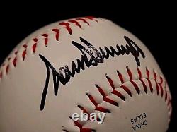 US President Donald J Trump Signed Baseball Presidential Autograph Document USA