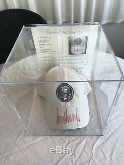 US President Donald Trump Signed White House Hat