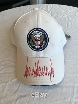 US President Donald Trump Signed White House Hat