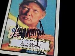 United States President Donald Trump Signed Baseball Card Presidential Document