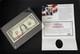 Very Rare! Donald J. Trump Hand-signed $1 Bill (red Ink) With Coa + Display Case