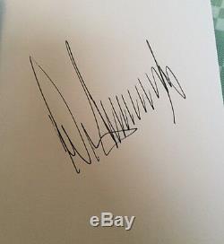 Very Rare SIGNED PEN Autograph, President DONALD TRUMP How To Get Rich Biography
