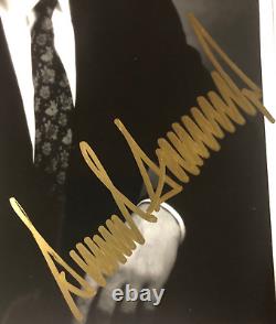 Vintage Donald Trump Signed 8x10 GOLD Autographed 1980's Portrait Photo