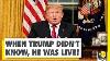 What Happened When Trump Didn T Know He Was Already Live Some Unseen Footages Us President
