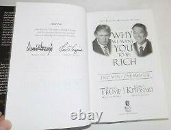 Why We Want You To Be Rich DONALD TRUMP SIGNED First Edition Hardcover Book