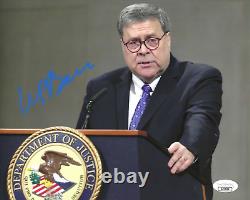 William Bill Barr Signed 8x10 Photo with JSA COA Donald Trump Attorney General 2